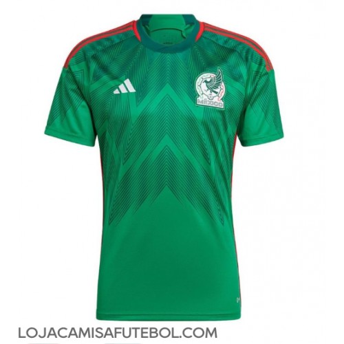 Camisa de Futebol México Equipamento Principal Mundo 2022 Manga Curta
